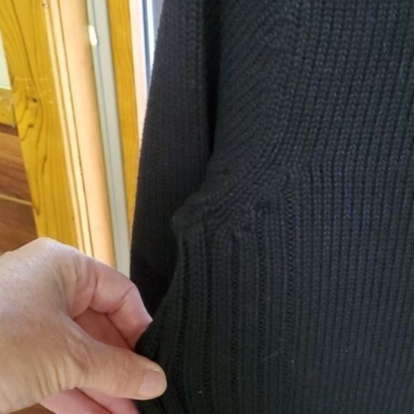 Ralph Lauren Lauren Jean Co Full‎ Zip Leather Embellishments Sweater Sz S Jacket - Picture 8 of 11